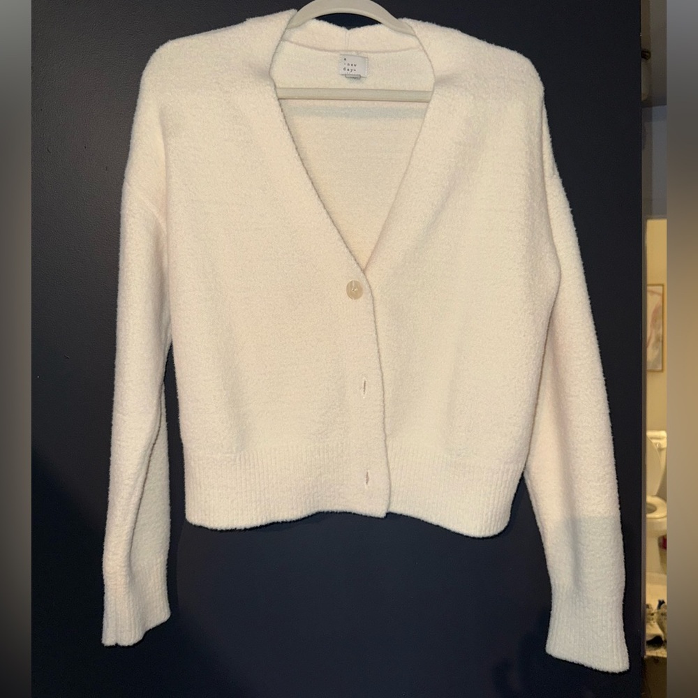 Cream target sweater/ cardigann